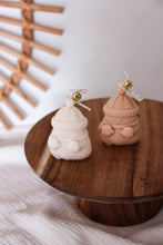 Lataa kuva Galleria-katseluun, Lumiukko-kynttilä