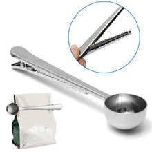 Lataa kuva Galleria-katseluun, Mittalusikka ja Pussinsulkija – Kätevä 2-in-1 Kahville ja Teelle