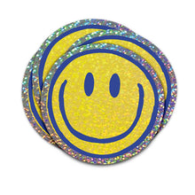 Lataa kuva Galleria-katseluun, Kimaltava Smiley -glittertarra