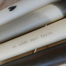 Lataa kuva Galleria-katseluun, Mietelausekruunukynttilät "No sehän meni hyvin"