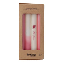 Lataa kuva Galleria-katseluun, Mietelausekruunukynttilät "Olet rakas"