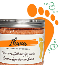 Lataa kuva Galleria-katseluun, Appelsiini & Lime Poreileva Jalkakylpysuola