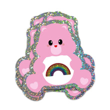 Lataa kuva Galleria-katseluun, Care Bear Sending Rainbows -glittertarra
