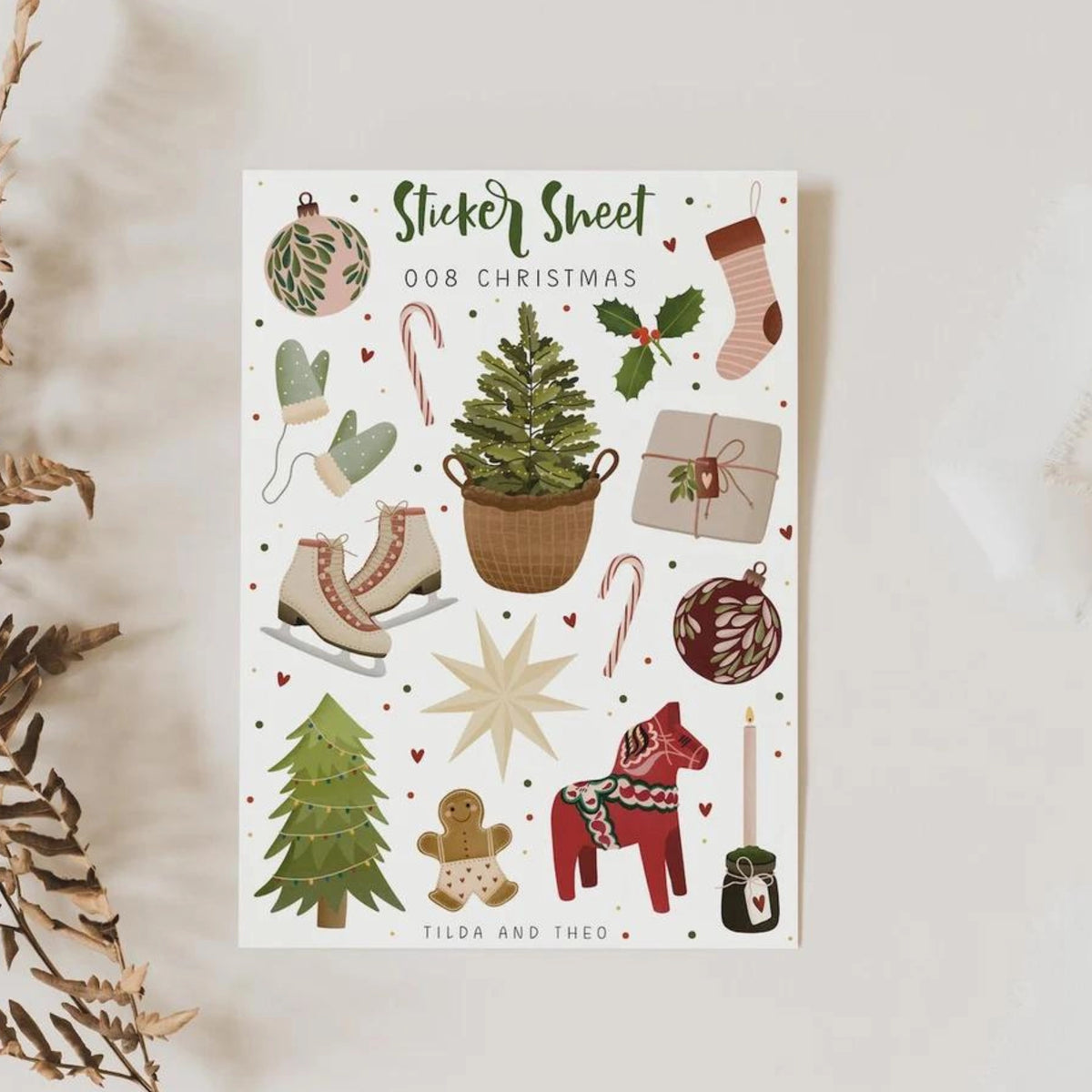 Christmas Sticker Sheet – Decorate Gifts and Calendars
