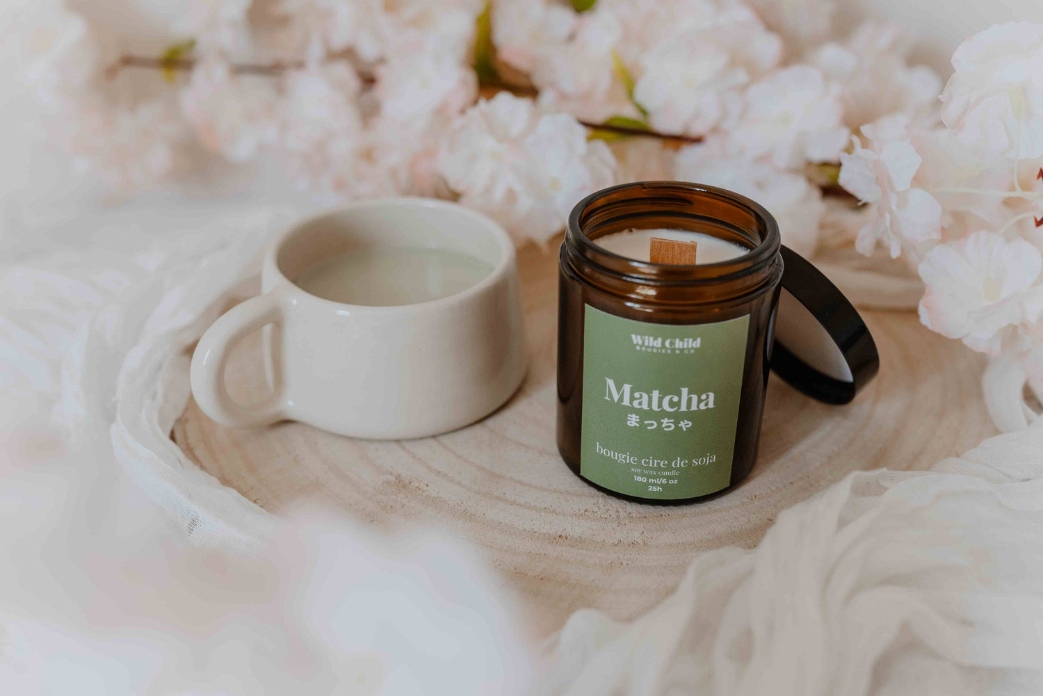 Matcha Scented Candle – Fresh and Relaxing 25h