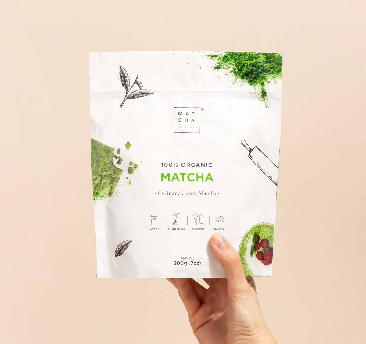 Culinary Matcha -vihreä teejauhe  – Täydellinen leivontaan, smoothieihin ja ruoanlaittoon