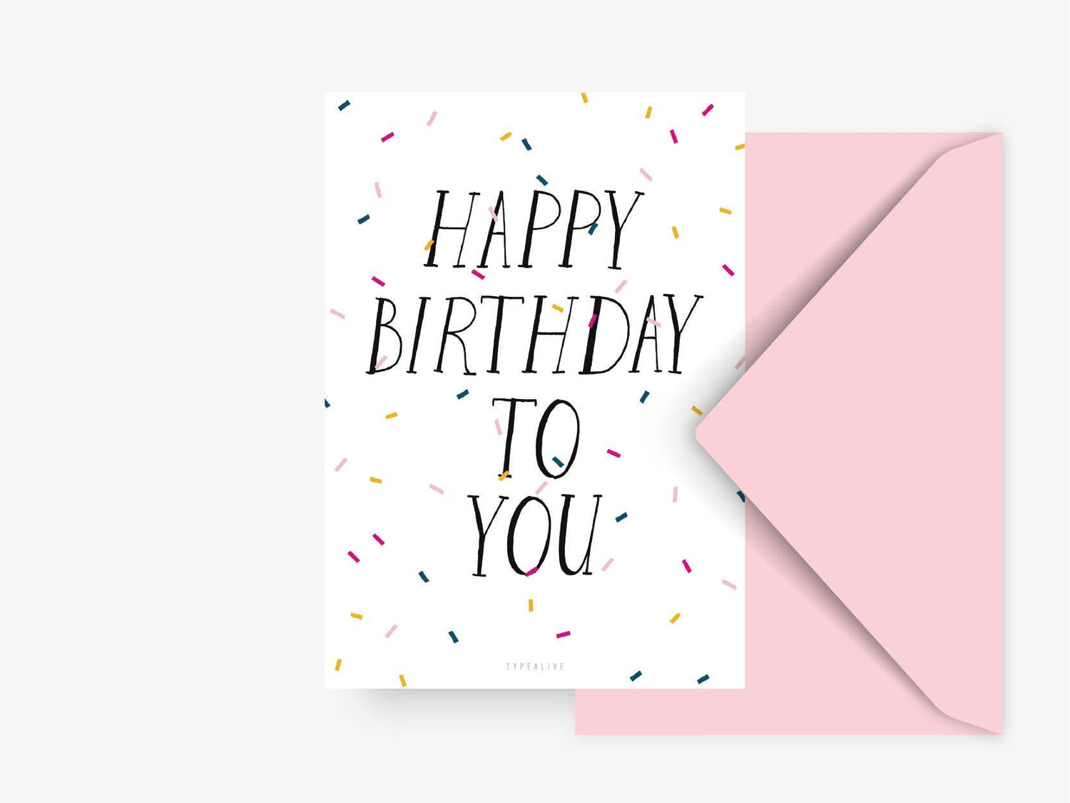 Card: "Hyvää syntymäpäivää"