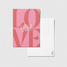 Lataa kuva Galleria-katseluun, Kortti: "Love you"
