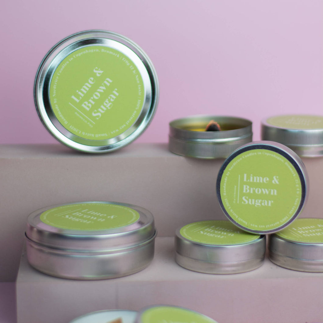 Soijavahakynttilä – Lime & Brown Sugar