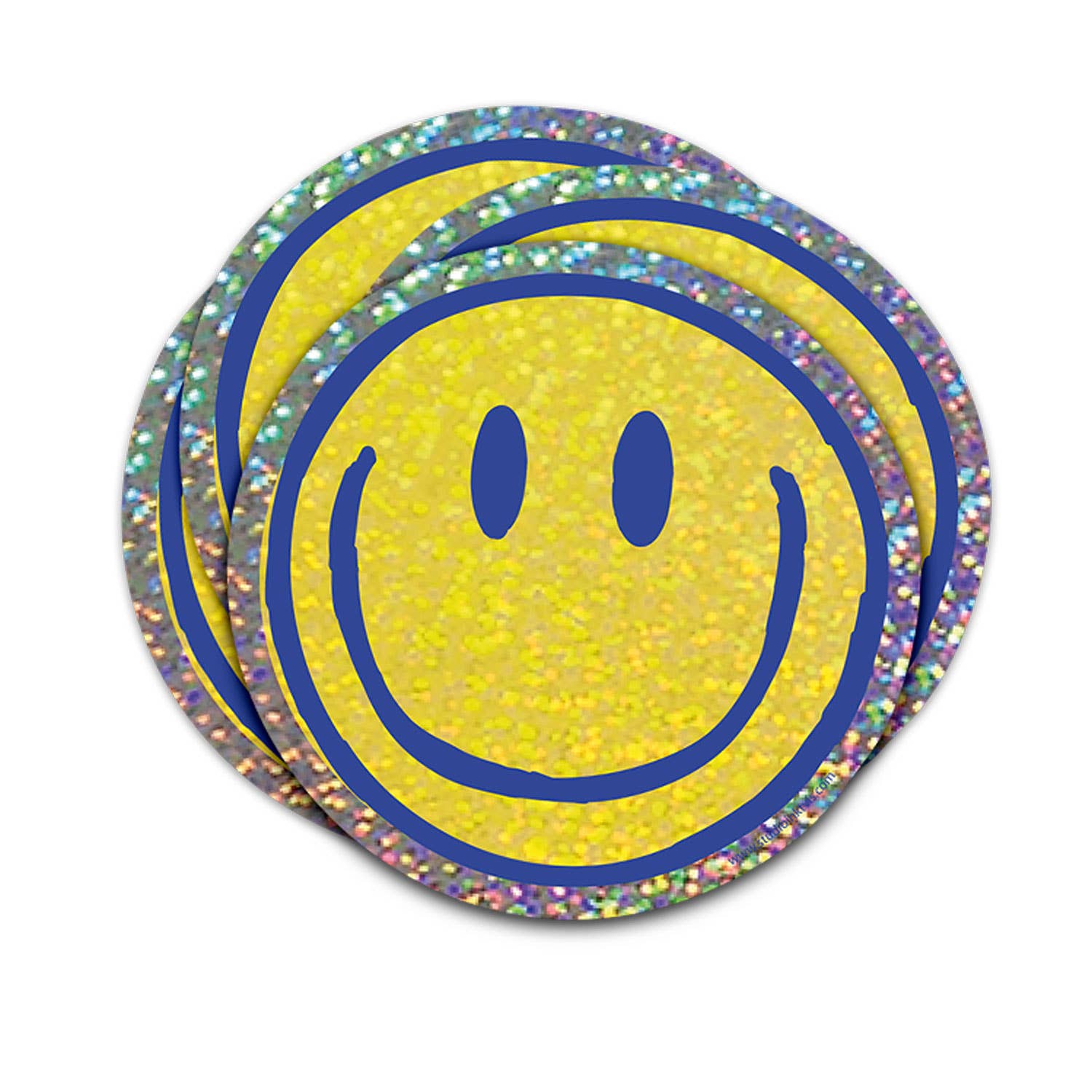 Sparkly Smiley glitter sticker