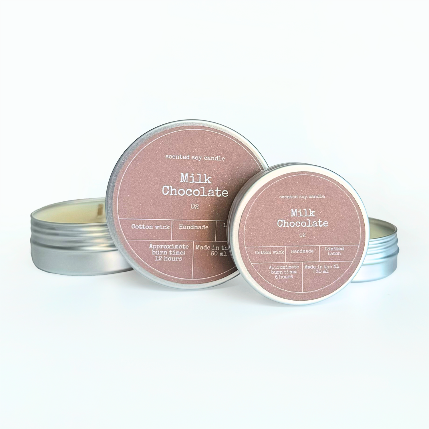 Soy Wax Tealight Candle: Milk Chocolate