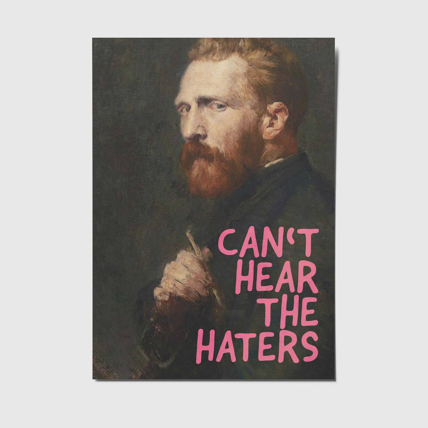 Card: "Can't hear the haters"