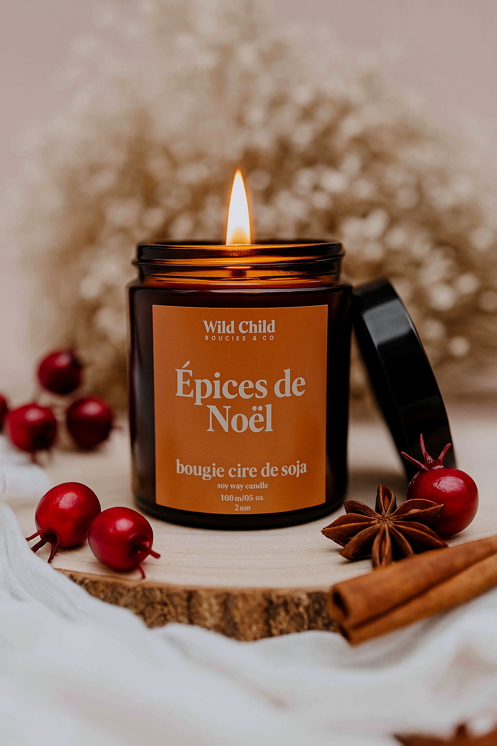 Christmas Spices Scented Candle – Authentic Christmas Scent (25h)