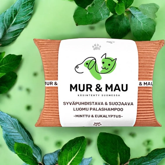 MUR & MAU - Syväpuhdistava ja suojaava Palashampoo Minttu & Eukalyptus