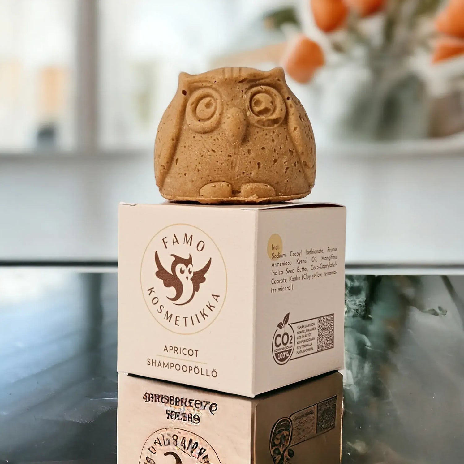 Apricot Shampoo Bar - Moisturizing and strengthening for damaged hair