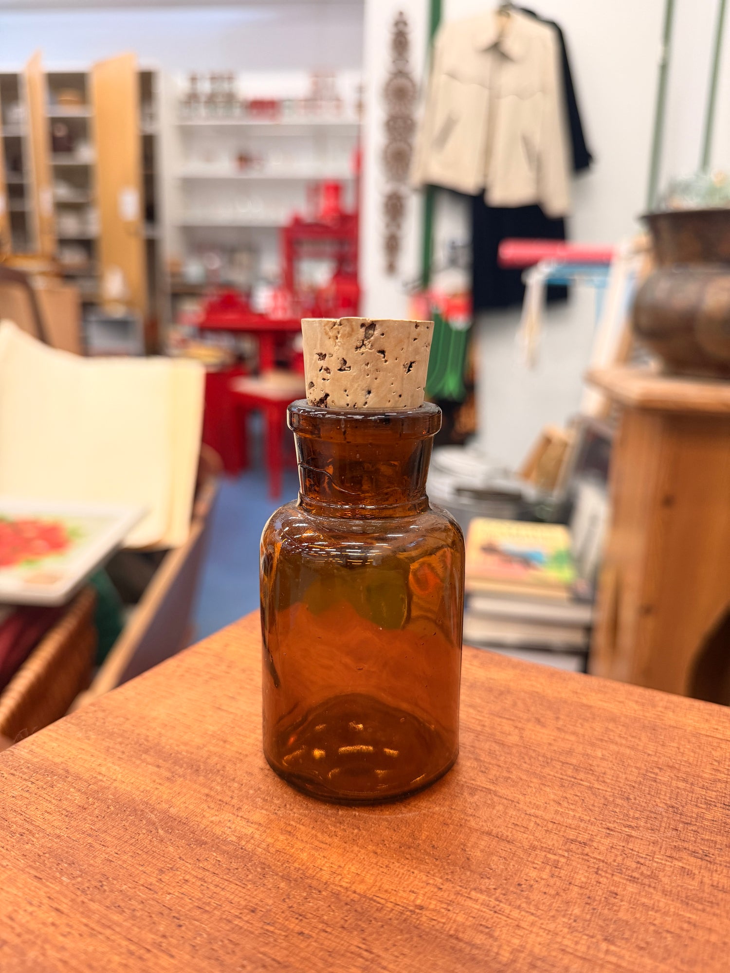 Small Brown Glass Bottle