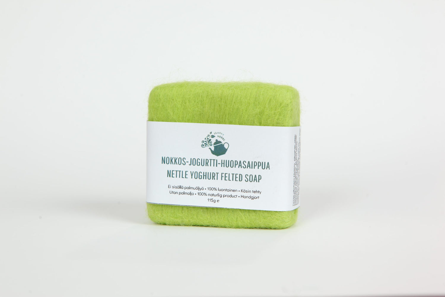 Nettle-Yogurt Felted Soap