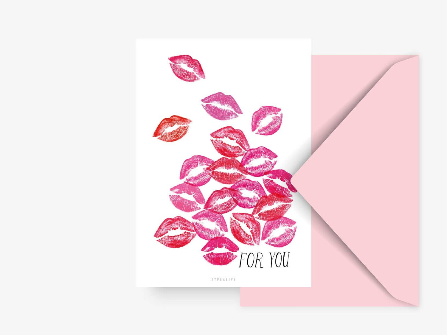Card: "Kisses"