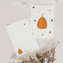 Lataa kuva Galleria-katseluun, Kurpitsa Syksyinen Postikortti – Täydellinen Tervehdys
