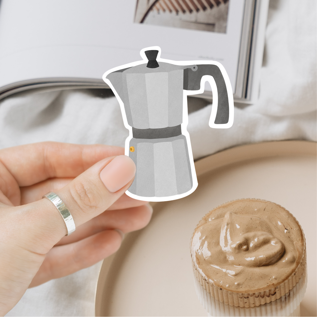 French Press - Waterproof Vinyl Sticker