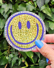 Lataa kuva Galleria-katseluun, Kimaltava Smiley -glittertarra
