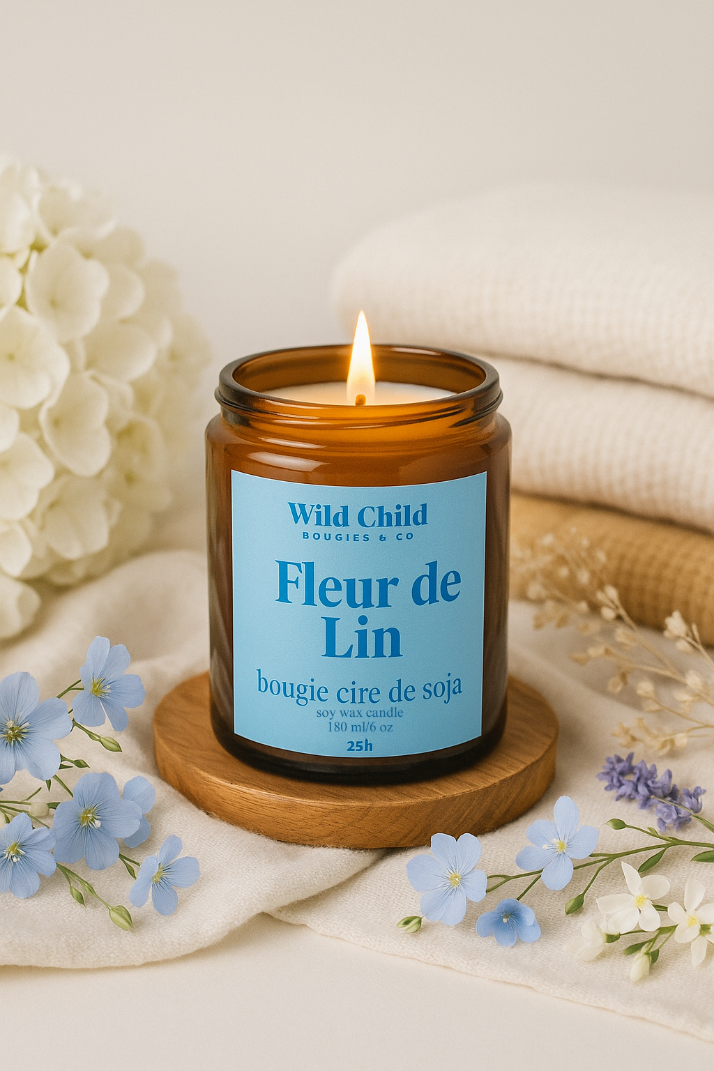 Fleur de Lin – Soft Flax Flower Scented Candle