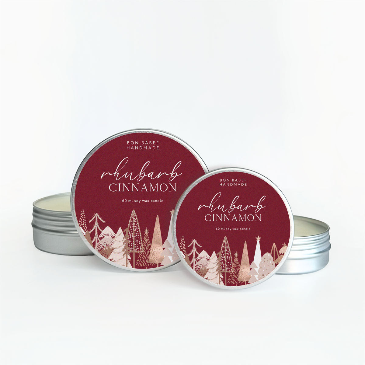 Soy Wax Candle - Rhubarb & Cinnamon