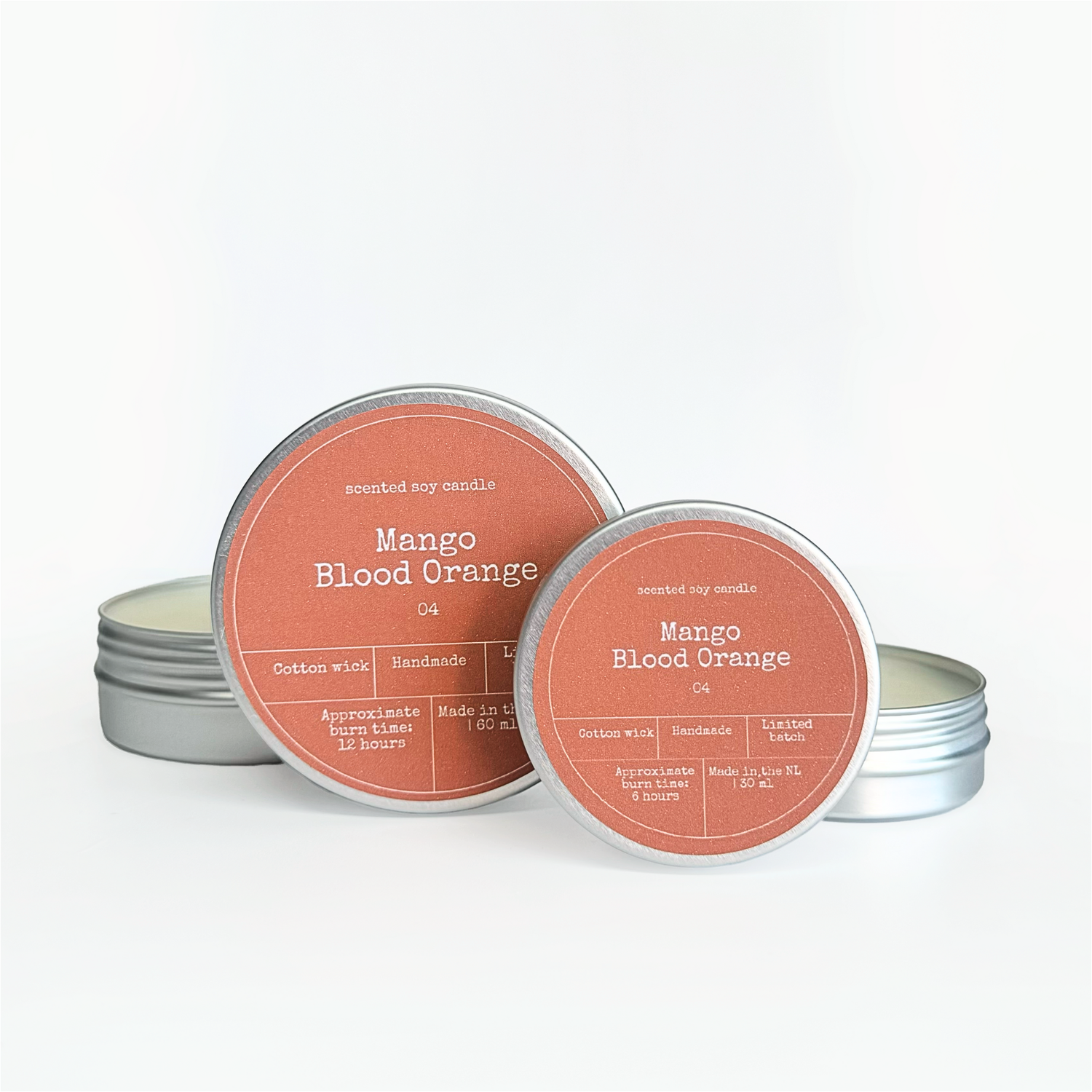 Soy Wax Tea Light: Mango & Blood Orange