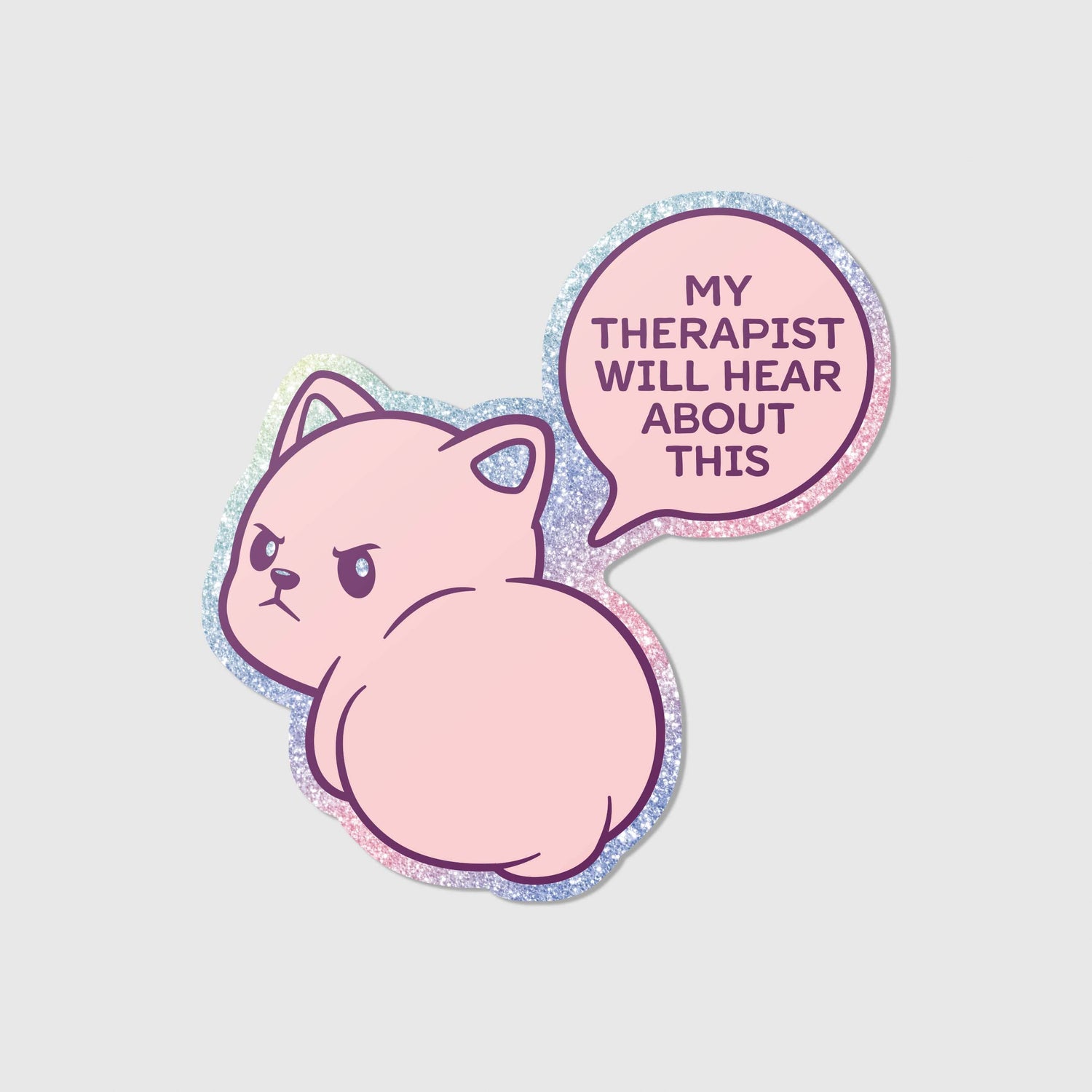 My Therapist – Glitter Vinyl Sticker