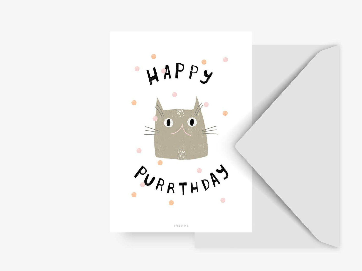 Birthday Card "Happy Purrthday" - The Perfect Cat Card