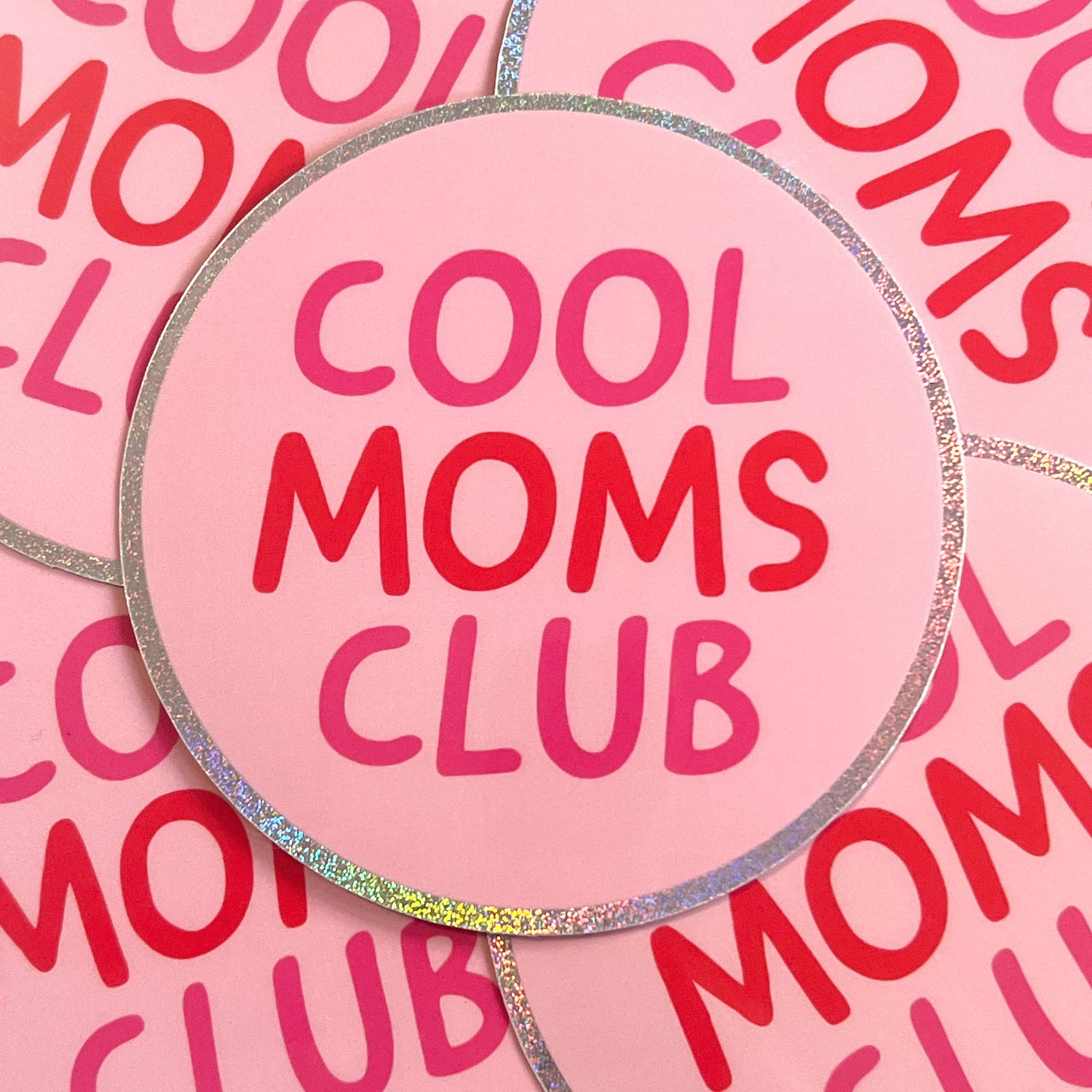 Cool Moms Club – Glitter Vinyl Decal