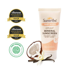 Lataa kuva Galleria-katseluun, Lasten ja vauvojen mineraaliaurinkovoide SPF 30
