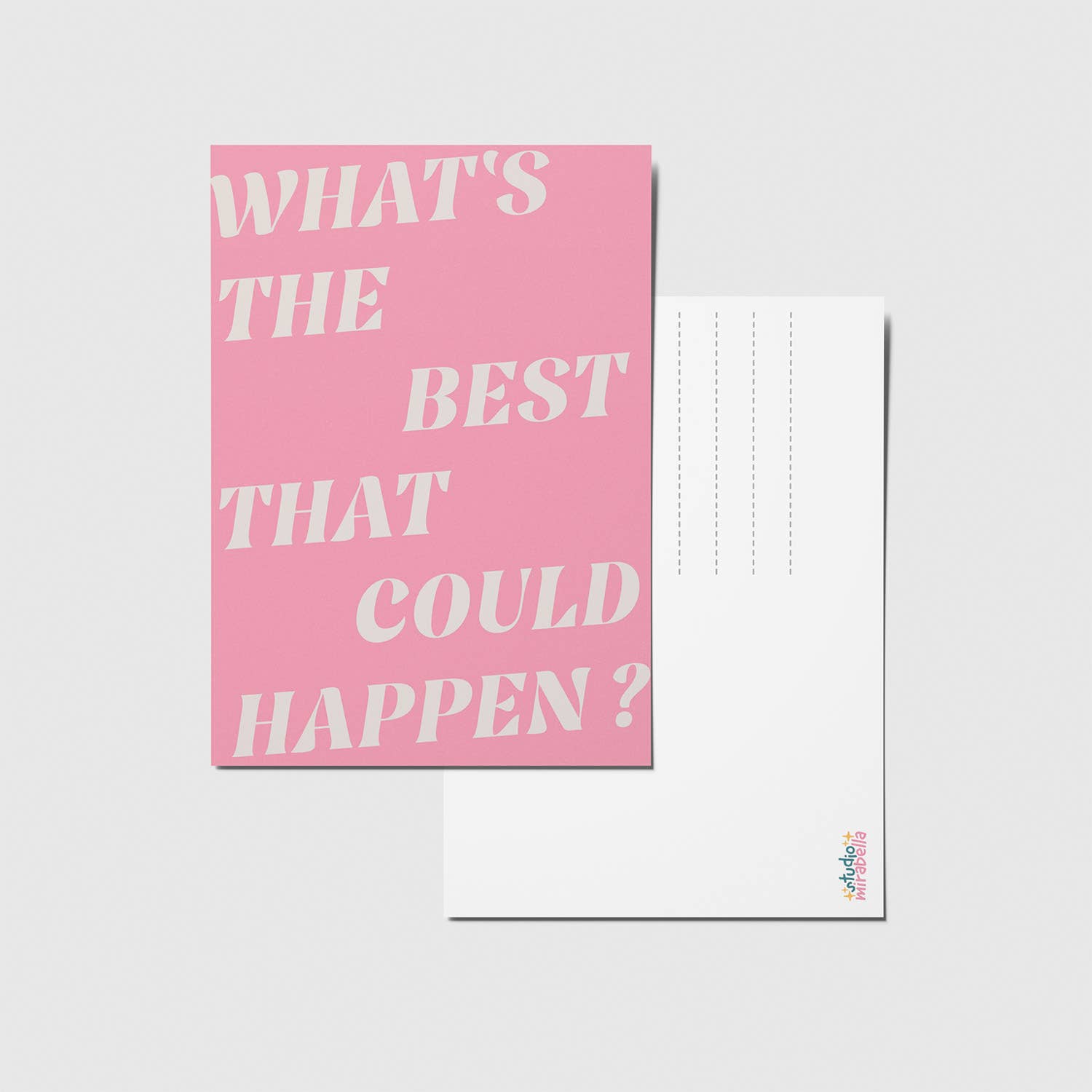 Card: "What's the best that could happen"