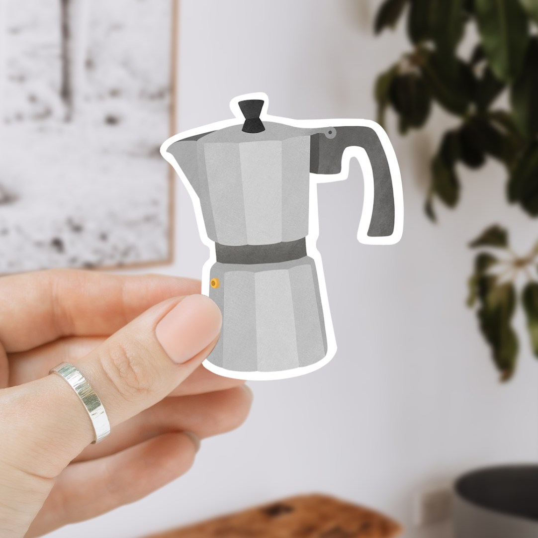 French Press - Waterproof Vinyl Sticker