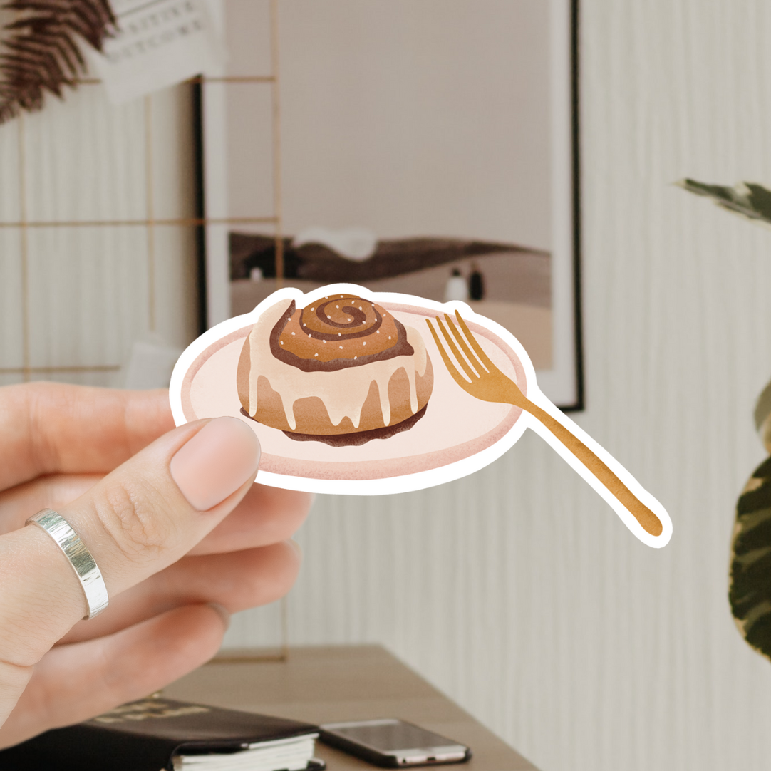 Cinnamon Bun - Waterproof Vinyl Sticker