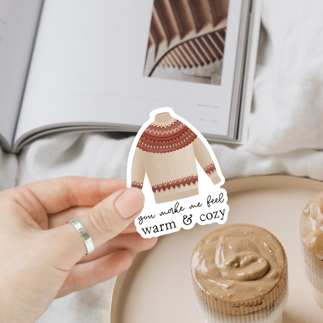 Warm & Cozy Sweater - Waterproof Vinyl Sticker