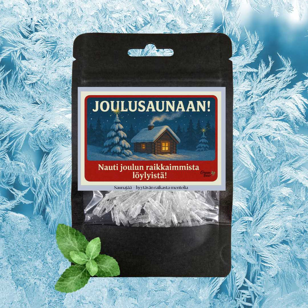 Saunajää Joulusaunaan! – Huikean Raikas Mentoli-elämys
