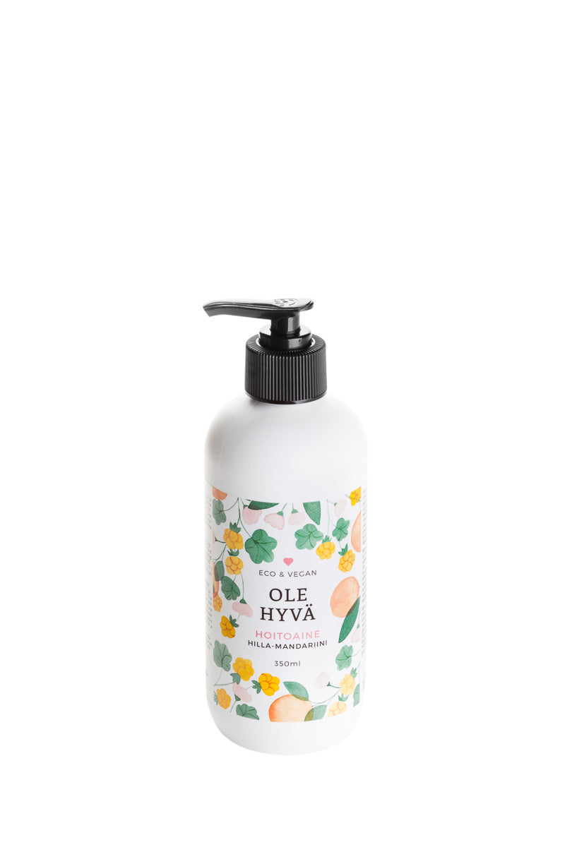 Ole Hyvä Hoitoaine – Hilla & Mandariini (350 ml)