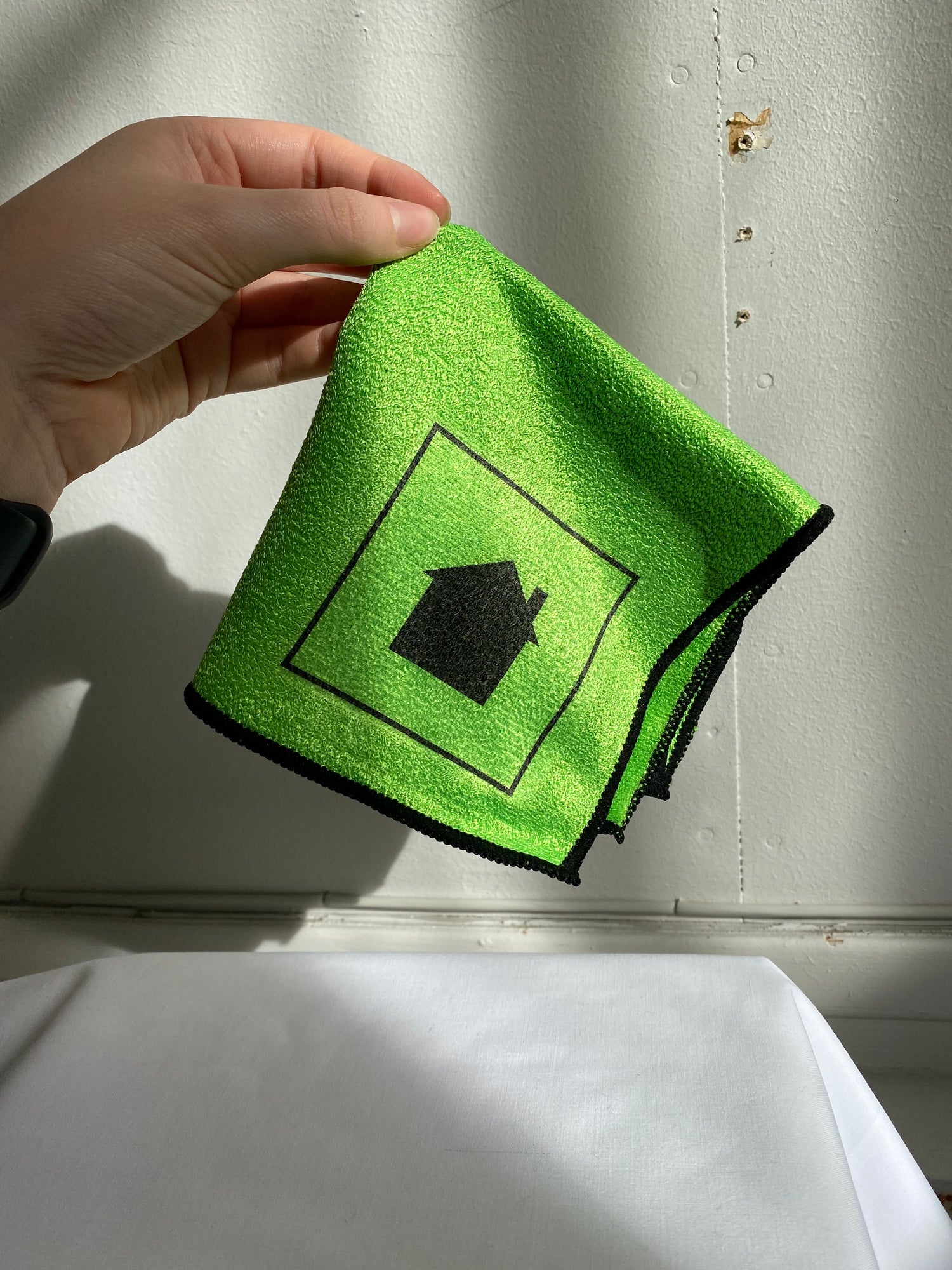 Microfiber cloth with symbol - Green 
