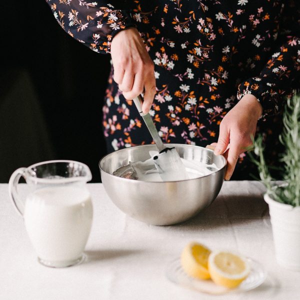 Deodorant cream, lemon & rosemary milk