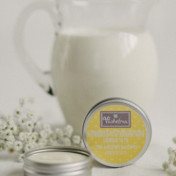 Deodorant cream, lemon & rosemary milk